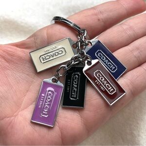COACH Women’s Colorful Tag Charm Keychain